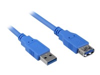 Sharkoon - USB-Verlängerungskabel - USB Typ A (W) bis USB Typ A (M) - USB 3.0 - 3 m - Schwarz