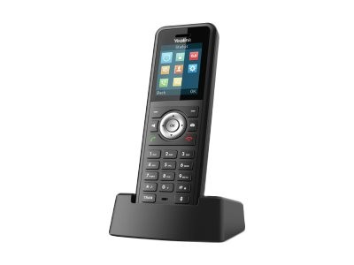 Yealink W59R - Schnurloses Erweiterungshandgerät - mit Bluetooth-Schnittstelle mit Rufnummernanzeige - DECT - dreiweg Anruffunktion - Schwarz