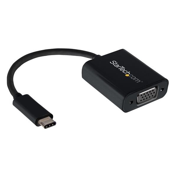 StarTech USB-C auf VGA Adapter - USB Typ-C zu VGA Video Konverter - Externer Videoadapter - USB-C - D-Sub - Schwarz - für P/N: BNDTB10GI, BNDTB210GSFP, BNDTB310GNDP, BNDTB410GSFP, BNDTB4M2E1, BNDTBUSB3142