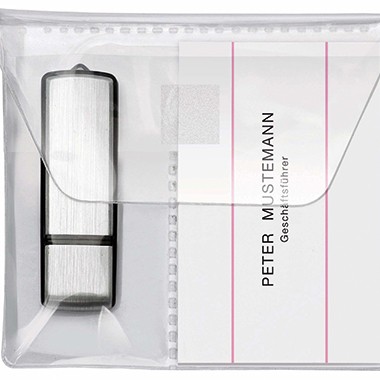 Veloflex USB Stick-Hülle 2256010 10x10cm PP transparent 5 St./Pack