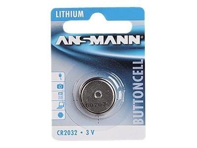 Ansmann Knopfbatterie CR2032 500 mAh 3V Lithium 1er Blister 5020122
