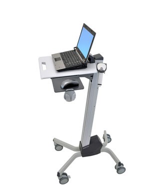 Ergotron Neo-Flex - Wagen - für Notebook / Maus / Barcode-Scanner - Aluminium, Stahl, hochwertiger Kunststoff - Zweistufiges Grau - Bildschirmgröße: 30.5-43.9 cm (12"-17.3")