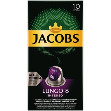 JACOBS Kaffeekapsel Lungo 8 Intenso 4057024 10 St./Pack.