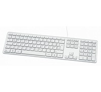 Dacomex MK340 USB Tastatur im Mac Design silber