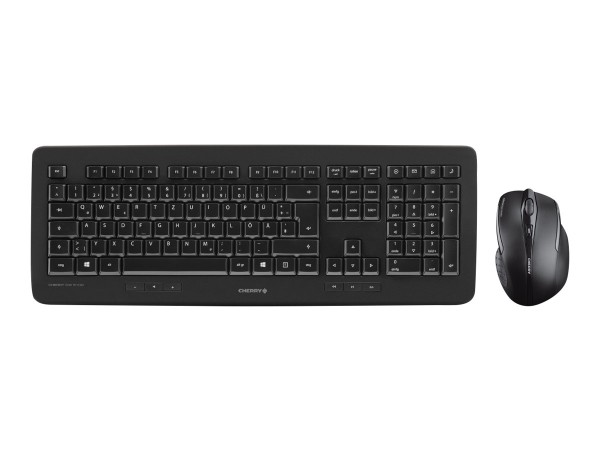 CHERRY DW 5100 - Tastatur-und-Maus-Set - kabellos - 2.4 GHz - Französisch - Tastenschalter: CHERRY LPK - Schwarz