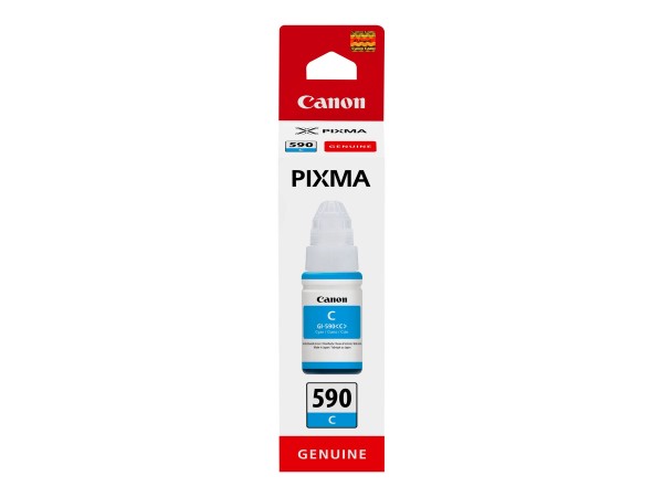 Canon GI 590 C - 70 ml - Cyan - Original - Nachfülltinte - für PIXMA G1501, G1510, G2500, G2501, G2510, G3410, G3500, G3501, G3510, G4410, G4500, G4511