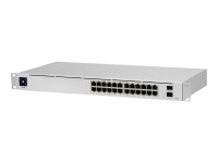 Ubiquiti UniFi Switch USW-24-POE - Switch - managed - 24 x 10/100/1000 (16 PoE+) + 2 x Gigabit SFP - Desktop, an Rack montierbar - PoE++ (95 W)