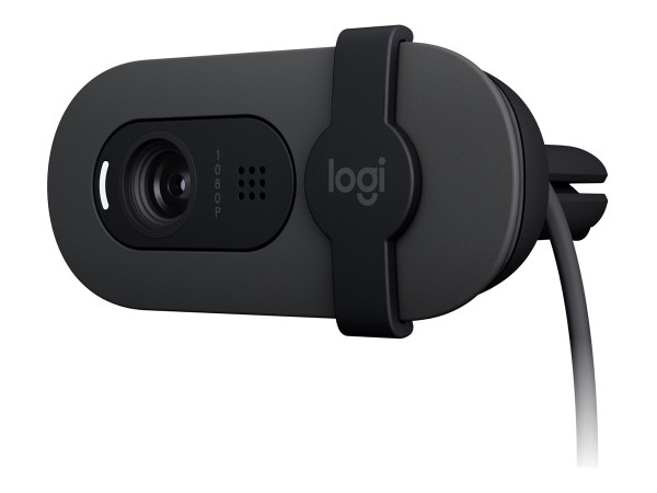 Logitech BRIO 105 - Webcam - Farbe - 2 MP - 1920 x 1080 - 720p, 1080p - Audio - kabelgebunden - USB