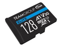 Team ELITE A1 - Flash-Speicherkarte (SD-Adapter inbegriffen) - 128 GB - A1 / Video Class V30 / UHS-I U3 - microSDXC