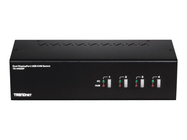 TRENDnet TK 440DP - KVM-/Audio-/USB-Switch - 4 x KVM/Audio/USB - 1 lokaler Benutzer - Desktop - TAA-konform