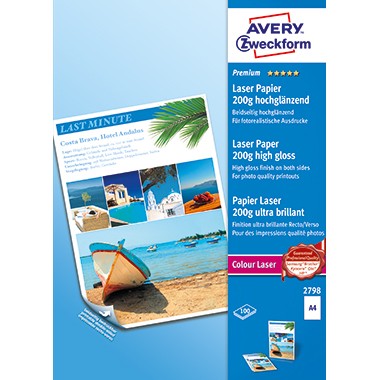 Avery Zweckform Colour Laser Papier Premium 2798 100 Bl./Pack.