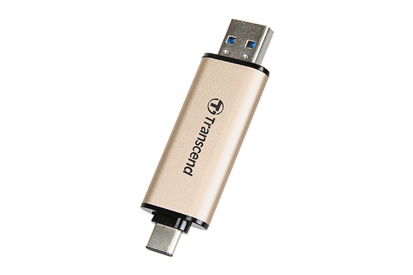 Transcend JetFlash 930C - USB-Flash-Laufwerk - 256 GB - USB 3.2 Gen 1 / USB-C - Gold