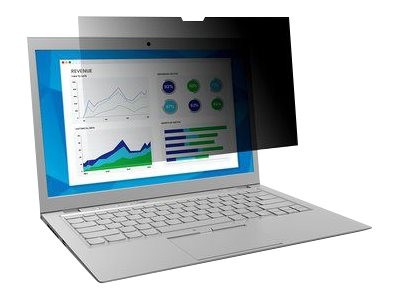 3M Blickschutzfilter für 15,6" Breitbild-Laptop - Blickschutzfilter für Notebook - 39,6 cm Breitbild (15,6" Breitbild) - Schwarz