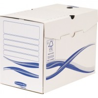 Bankers Box Archivschachtel Basic 4460402 A4+ ws/bl 25 St./Pack.