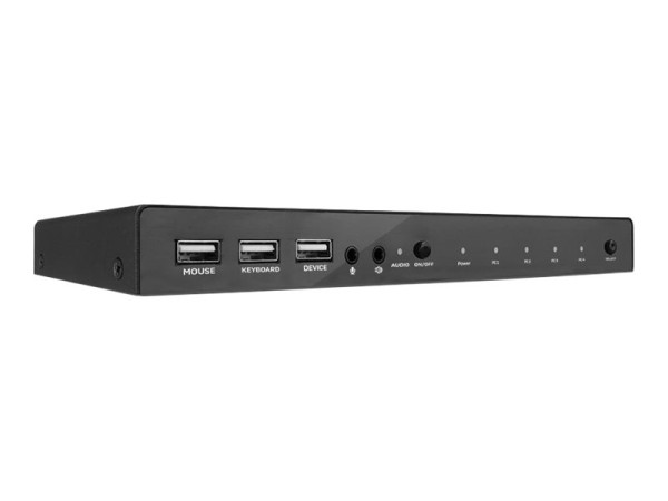 Lindy - KVM-/Audio-/USB-Switch - 4 x KVM/Audio/USB - 1 lokaler Benutzer - Desktop
