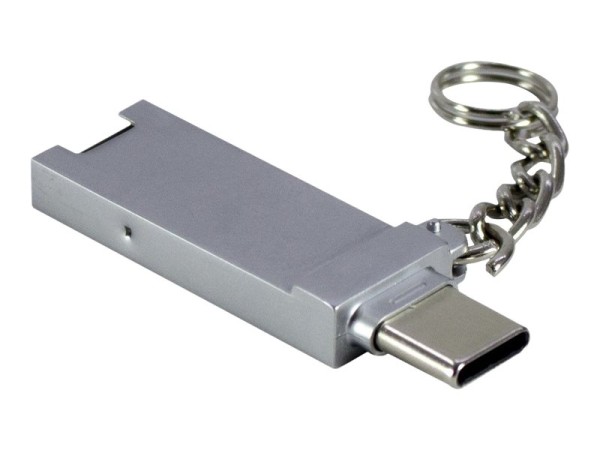 Inter-Tech - Kartenleser - 2 in 1 (microSD) - USB 2.0/USB-C