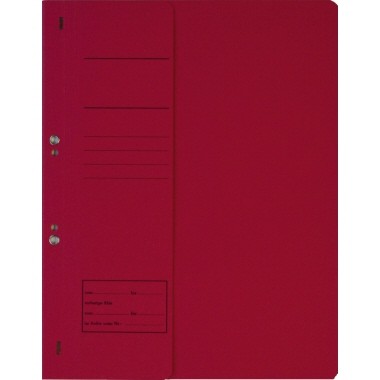 Ösenhefter DIN A4 250g kfm. Heftung Karton halber Vorderdeckel rot