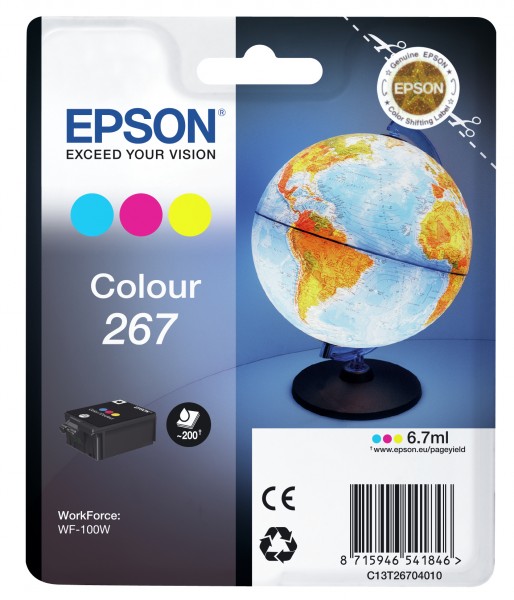 Epson 267 - 7 ml - Gelb, Cyan, Magenta - Original - Tintenpatrone - für WorkForce WF-100W