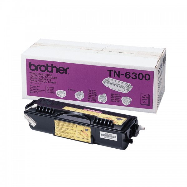 Brother TN6300 - Hohe Ergiebigkeit - Schwarz - Original - Tonerpatrone - für Brother DCP-1200, HL-1230, 1240, 1250, 1270, 1430, 1440, 1450, 1470, P2500, MFC-8600, 9600
