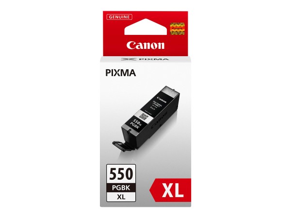 Canon PGI-550PGBK XL - 22 ml - Hohe Ergiebigkeit - Schwarz - Original - Tintenbehälter - für PIXMA iP8750, iX6850, MG5550, MG5650, MG5655, MG6450, MG6650, MG7150, MG7550, MX725, MX925