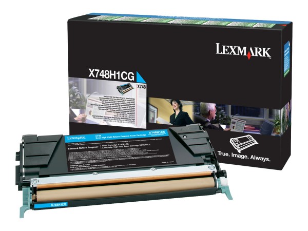 Lexmark - Hohe Ergiebigkeit - Cyan - Original - Tonerpatrone LCCP, LRP - für Lexmark X748de, X748de LDS, X748de Statoil, X748dte