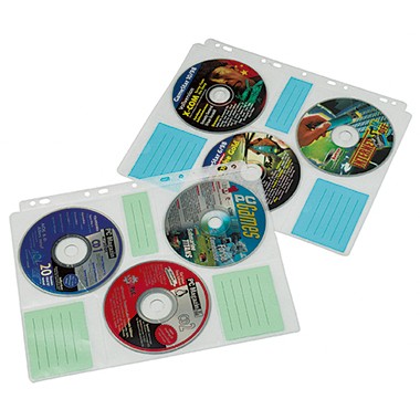 Hama CD/DVD Hülle 00049835 für 60CDs/DVDs tr/ws 10 St./Pack.