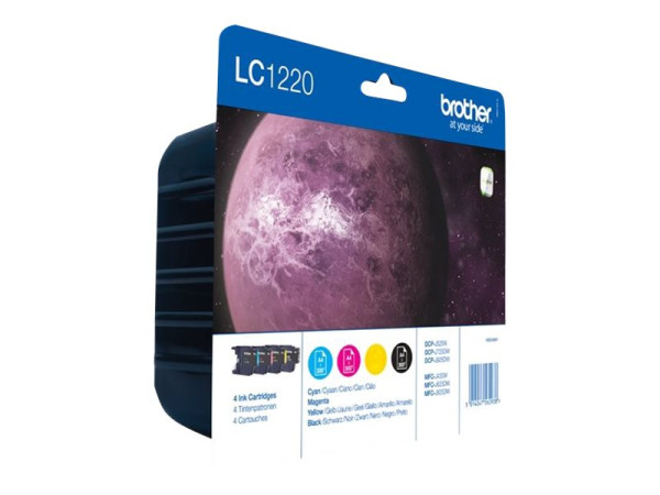 Brother LC1220VALBP - 4er-Pack - Schwarz, Gelb, Cyan, Magenta - LC1220VALBP