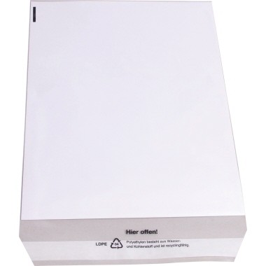 Versandtasche B4 0,07mm Polyethylen oF tr 100 St./Pack.