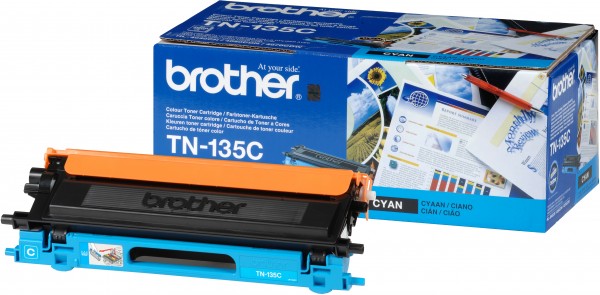 Brother TN135C - Hohe Ergiebigkeit - Cyan - Original - Tonerpatrone - für Brother DCP-9040, 9042, 9045, HL-4040, 4050, 4070, MFC-9420, 9440, 9450, 9840