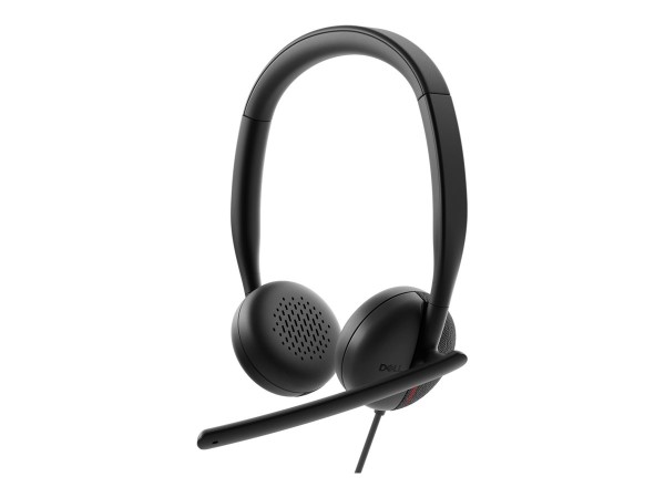 Dell Wired Headset WH3024 - Headset - On-Ear - vertikal - kabelgebunden - USB-C - Zoom Certified, Zertifiziert für Microsoft Teams