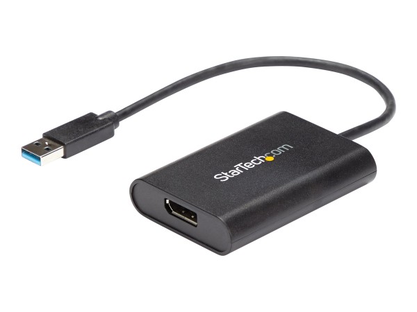 StarTech USB auf DisplayPort Adapter - USB zu DP 4K Video Adapter - Dual Monitor Adapter - USB 3.0 - 4K 30Hz - Externer Videoadapter - MCT T6-688L - USB 3.0 - DisplayPort - Schwarz