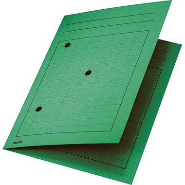 Leitz Umlaufmappe 39980055 DIN A4 3Sichtlöcher Karton grün