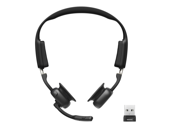 AfterShokz OpenMeet UC with USB-A adapter