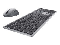 Dell Premier Wireless Keyboard and Mouse KM7321W - Tastatur-und-Maus-Set - kabellos - 2.4 GHz, Bluetooth 5.0 - QWERTY - US International - Titan Gray - für Latitude 5320, 5520