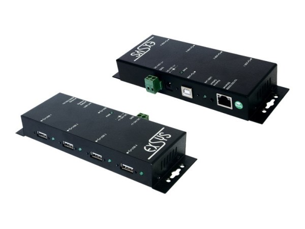 Exsys EX-6002 - Geräteserver - 4 Anschlüsse - USB, GigE, USB 2.0