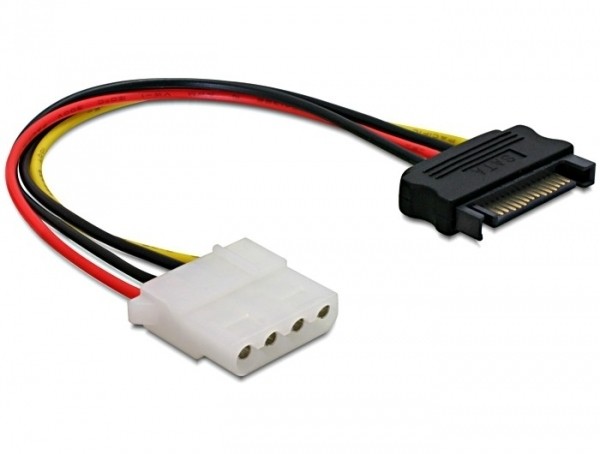 Delock - Stromkabel - SATA-Stromstecker (M) zu interne Stromversorgung, 4-polig (W) - 12 cm