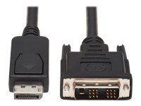 Tripp Lite 6ft DisplayPort to DVI-D / DP to DVI AdapterConverter Single Link Video Cable M/M 6' - Videokabel - Single Link - DisplayPort (M) zu DVI-D (M) - 1.8 m - geformt - Schwarz
