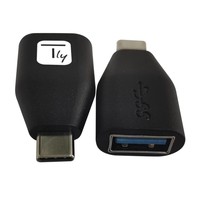 Techly Adapter USB-C M to USB-A F schwarz