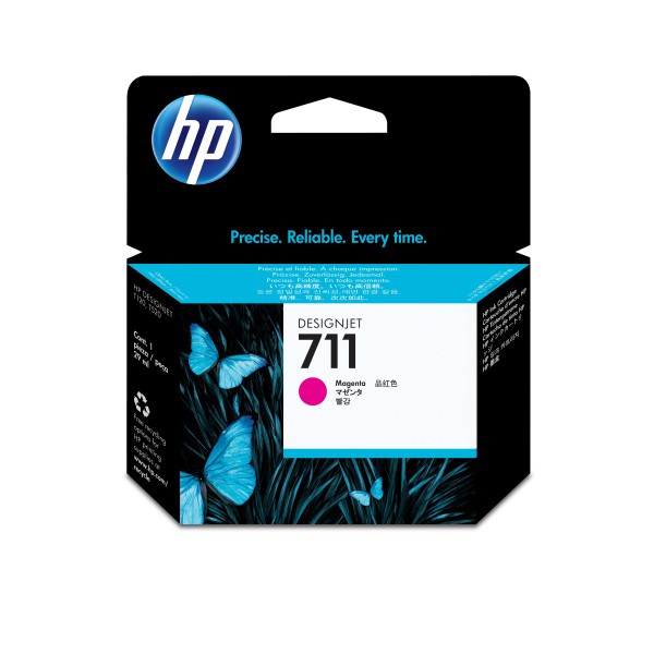 HP 711 - 29 ml - Magenta - Original - DesignJet - Tintenpatrone - für DesignJet T100, T120, T120 ePrinter, T125, T130, T520, T520 ePrinter, T525, T530