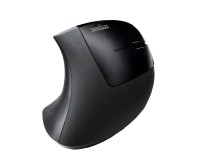 Perixx PERIMICE-713 - Vertikale Maus - Für Rechtshänder - optisch - 5 Tasten - kabellos - 2.4 GHz - kabelloser Empfänger (USB) - Schwarz