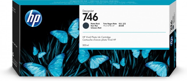 HP 746 - 300 ml - mattschwarz - Original - DesignJet - Tintenpatrone - für DesignJet HD Pro MFP, Z6, Z6dr, Z9+, Z9+dr