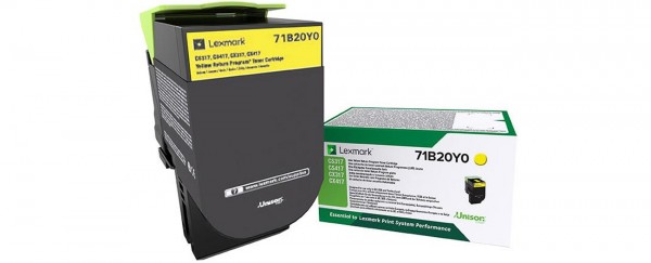 Lexmark X317 - Gelb - Original - Tonerpatrone LCCP, LRP - für Lexmark CS317dn, CS417dn, CS517de, CX317dn, CX417de