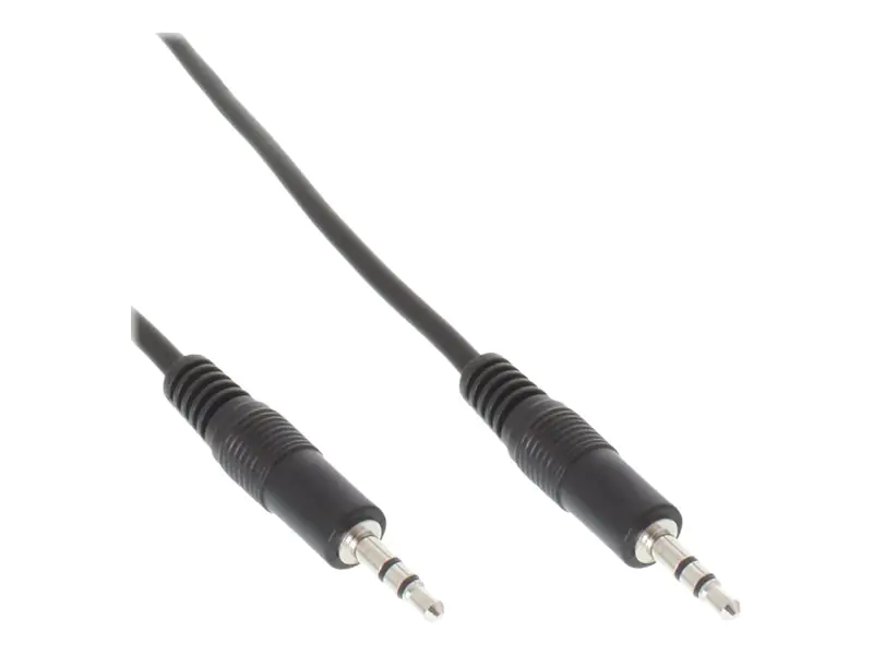 InLine - Audiokabel - mini-phone stereo 3.5 mm männlich zu mini-phone stereo 3.5 mm männlich - 2.5 m - Schwarz