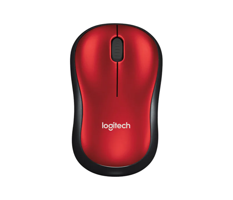 Logitech M185 - Maus - optisch - kabellos - 2.4 GHz - kabelloser Empfänger (USB) - Rot Logitech M185 - Maus - optisch - kabellos - 2.4 GHz - kabelloser Empfänger (USB) - Rot