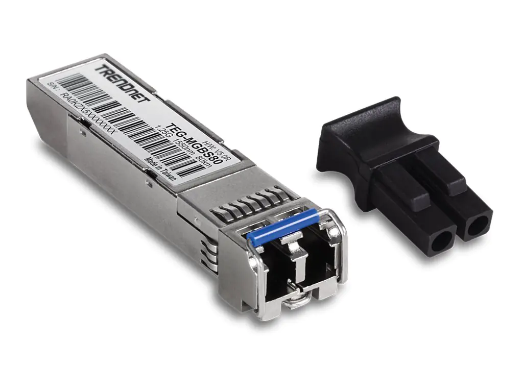 TRENDnet TEG MGBS80 - SFP (Mini-GBIC)-Transceiver-Modul - GigE - 1000Base-LX - LC Single-Modus - bis zu 80 km - 1550 nm - TAA-konform