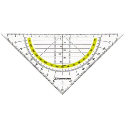 Soennecken Geometriedreieck 1823 Kunststoff rauchgrau Soennecken Geometriedreieck 1823 Kunststoff rauchgrau