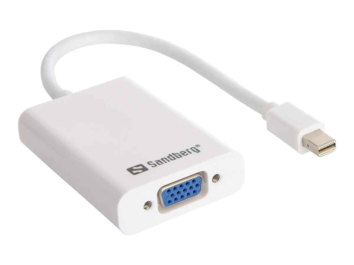 Sandberg Adapter MiniDP>VGA+Audio - Videokonverter - DisplayPort - VGA