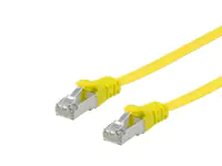 Equip Cat.6A U/FTP Flat Patchkabel - 10m - Gelb - 10 m - Cat6a - U/FTP (STP) - RJ-45 - RJ-45