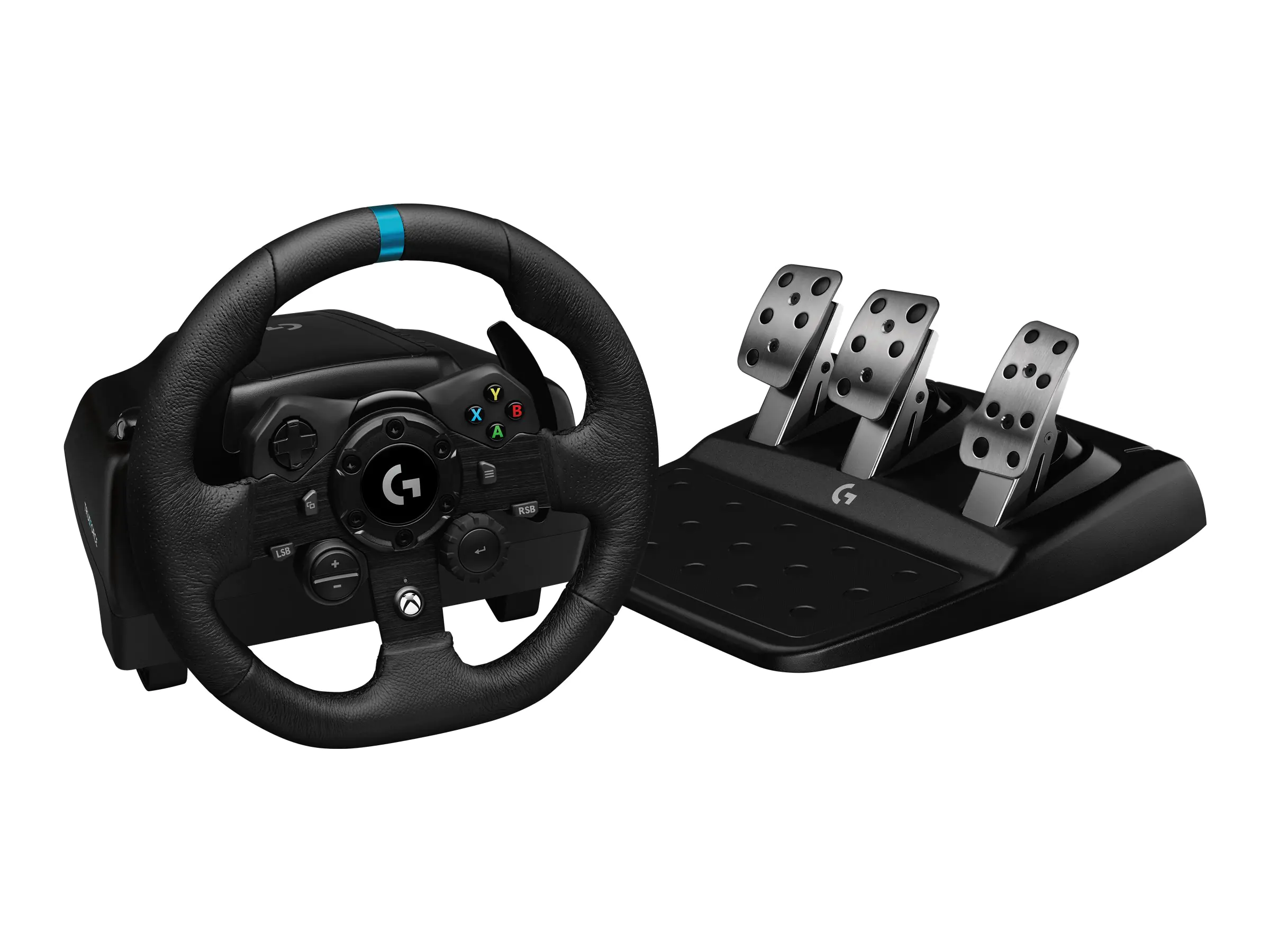 Logitech G923 - Lenkrad- und Pedale-Set - kabelgebunden - für PC, Microsoft Xbox One