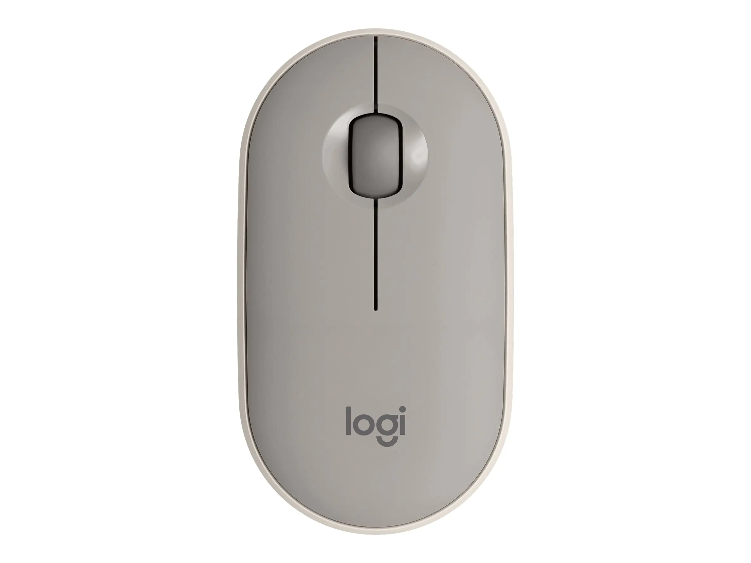 Logitech Pebble M350 - Maus - optisch - 3 Tasten - kabellos - Bluetooth - kabelloser Empfänger (USB) - Sand